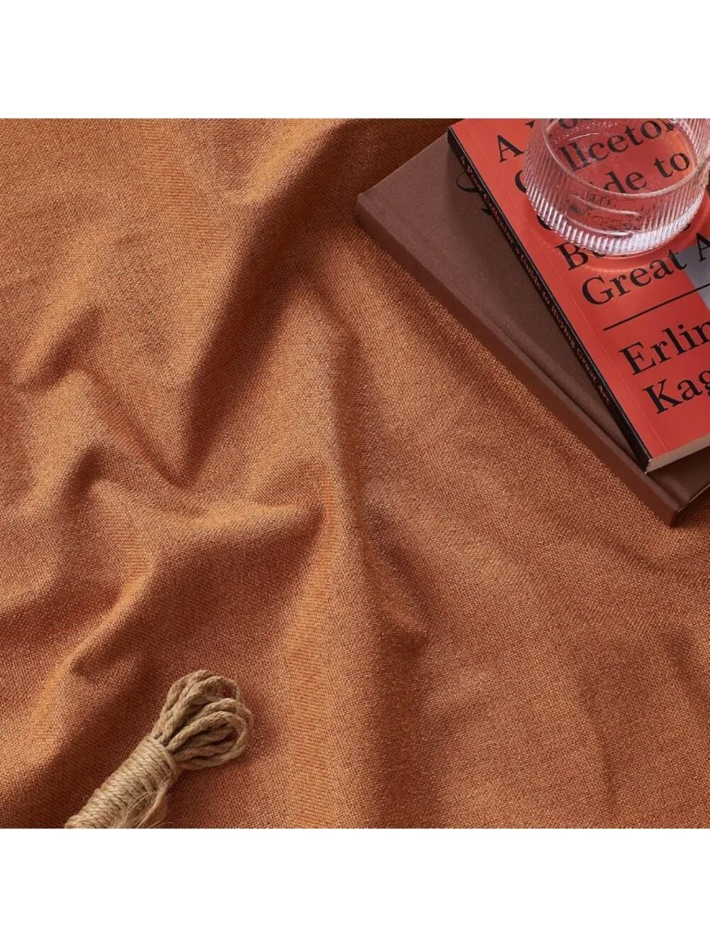 Burnt Orange Total Blackout Curtains 96” Long - Perfect for Dining Room Decor